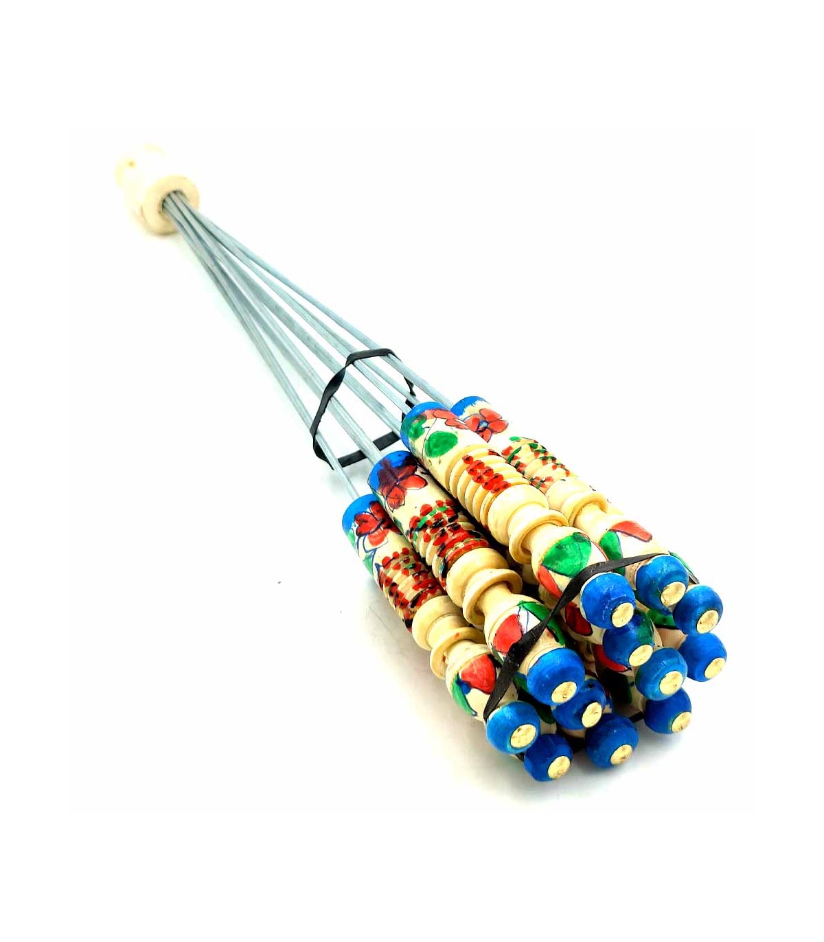 12 x Moorish Skewers Meta and Wood for Barbecue or Grill - Moroccan Crafts - Chaui Model