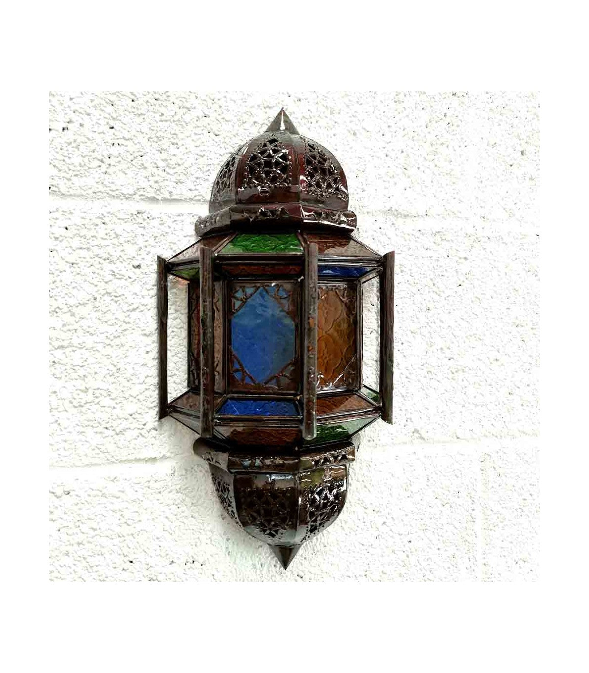 Aplique Calado Cristal - Decoración Marroquí - Multicolor - Modelo KHANAT