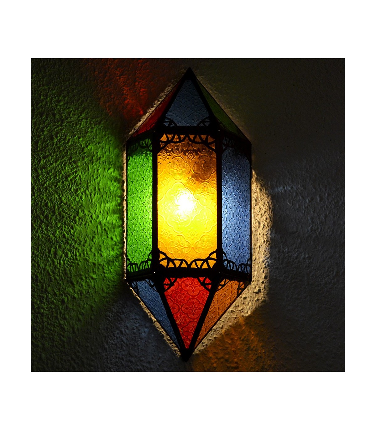 Aplique Cristal Labrado - Multicolor - Modelo RASUN