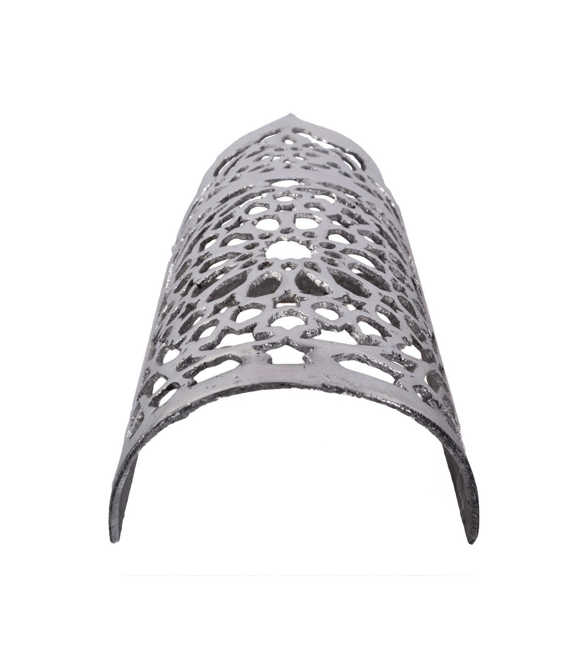 Aplique Pared Aluminio Calado Estilo Andalusí - Diseño Alhambra - Acabado Pulido