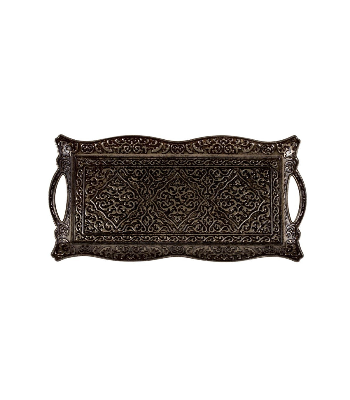 Engraved Turkish Tray - DELUXE Quality - Besiktas Model - 32 cm