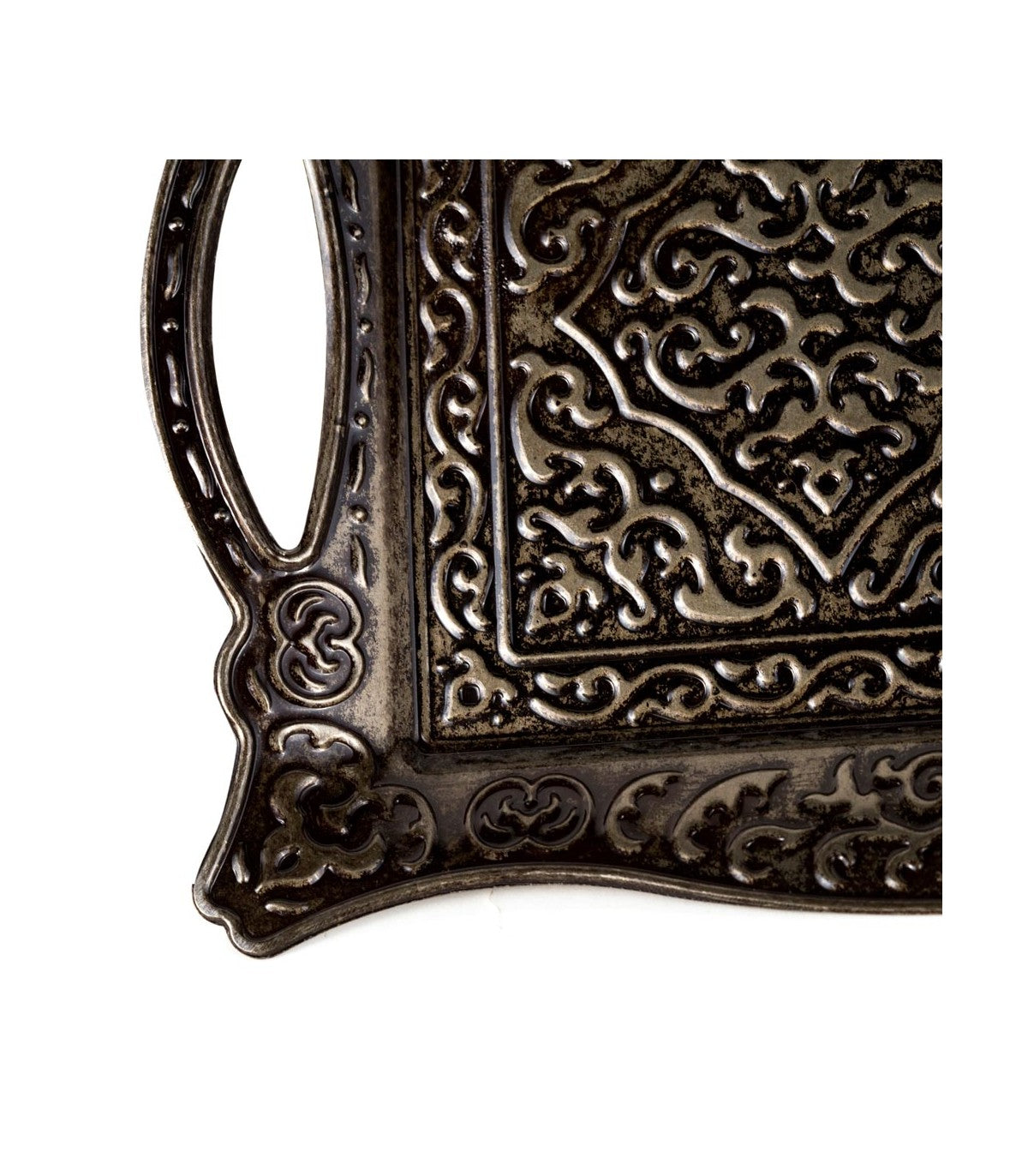 Bandeja Turca Grabada - Calidad DELUXE - Modelo Besiktas - 32 cm