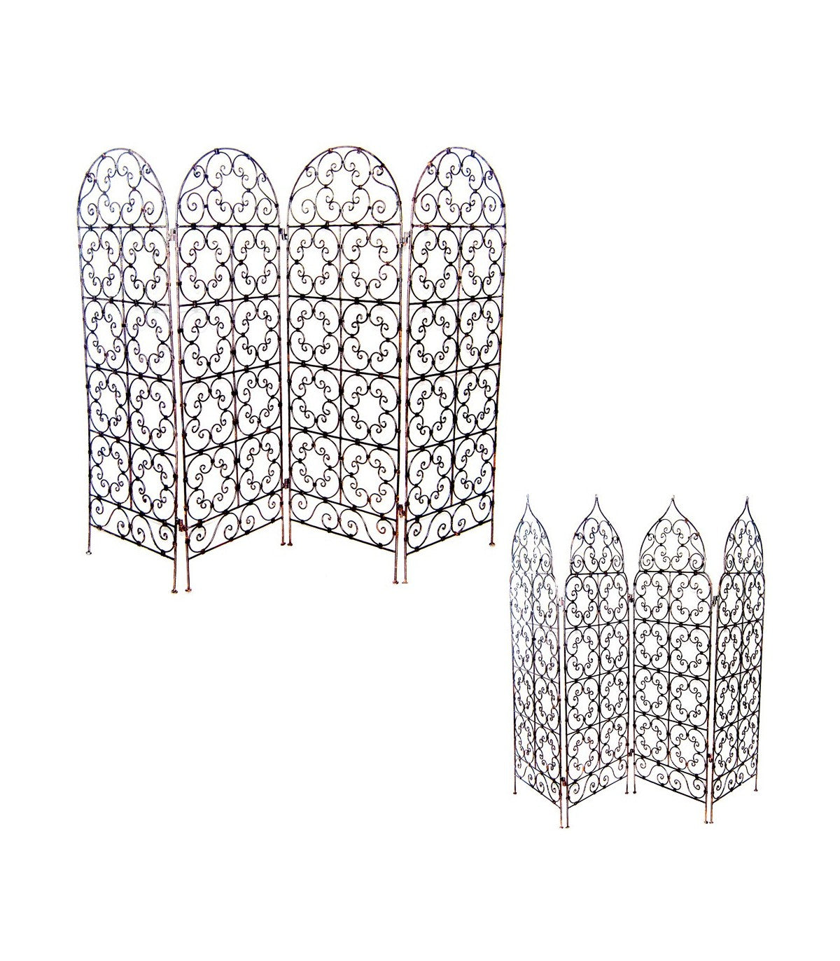 Biombo Forja 4 Hojas - Decoración Arabe - Celosía Marroquí