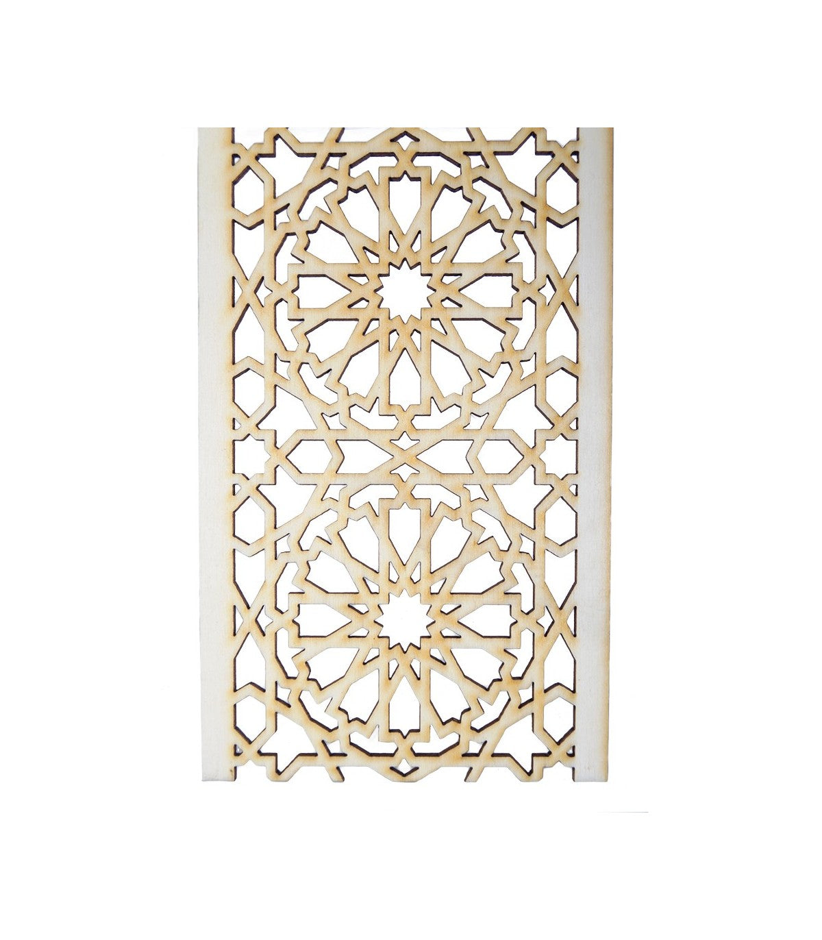 Celosía Árabe Calada - Madera Corte por Láser - 9 cm