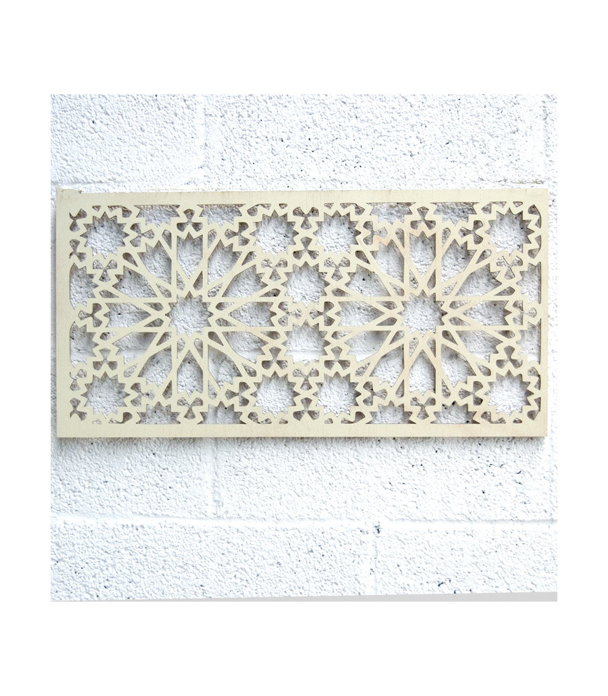 Celosía Madera - Diseño Islamic - 60 x 30 cm - 5mm