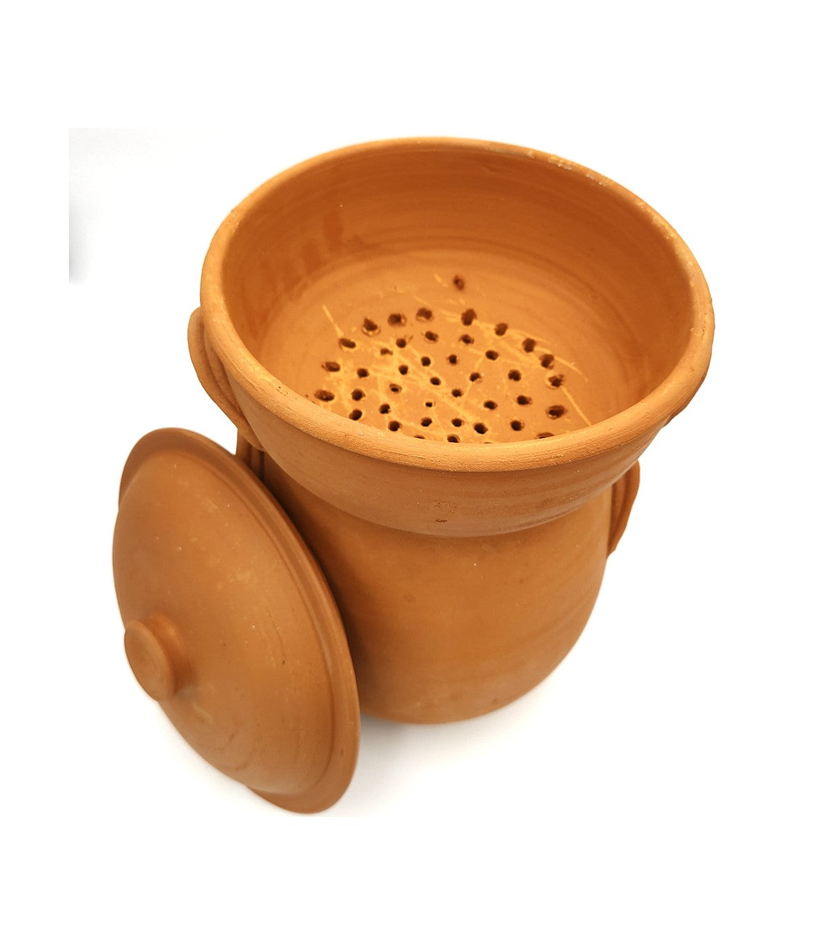Unglazed Moroccan Clay Couscous Maker - Suksu Model