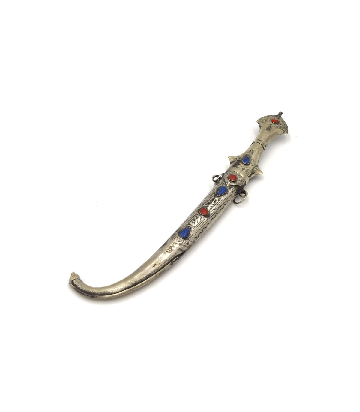 Daga/Puñal Árabe Decorativa - Artesanía Tuareg - Modelo Laun