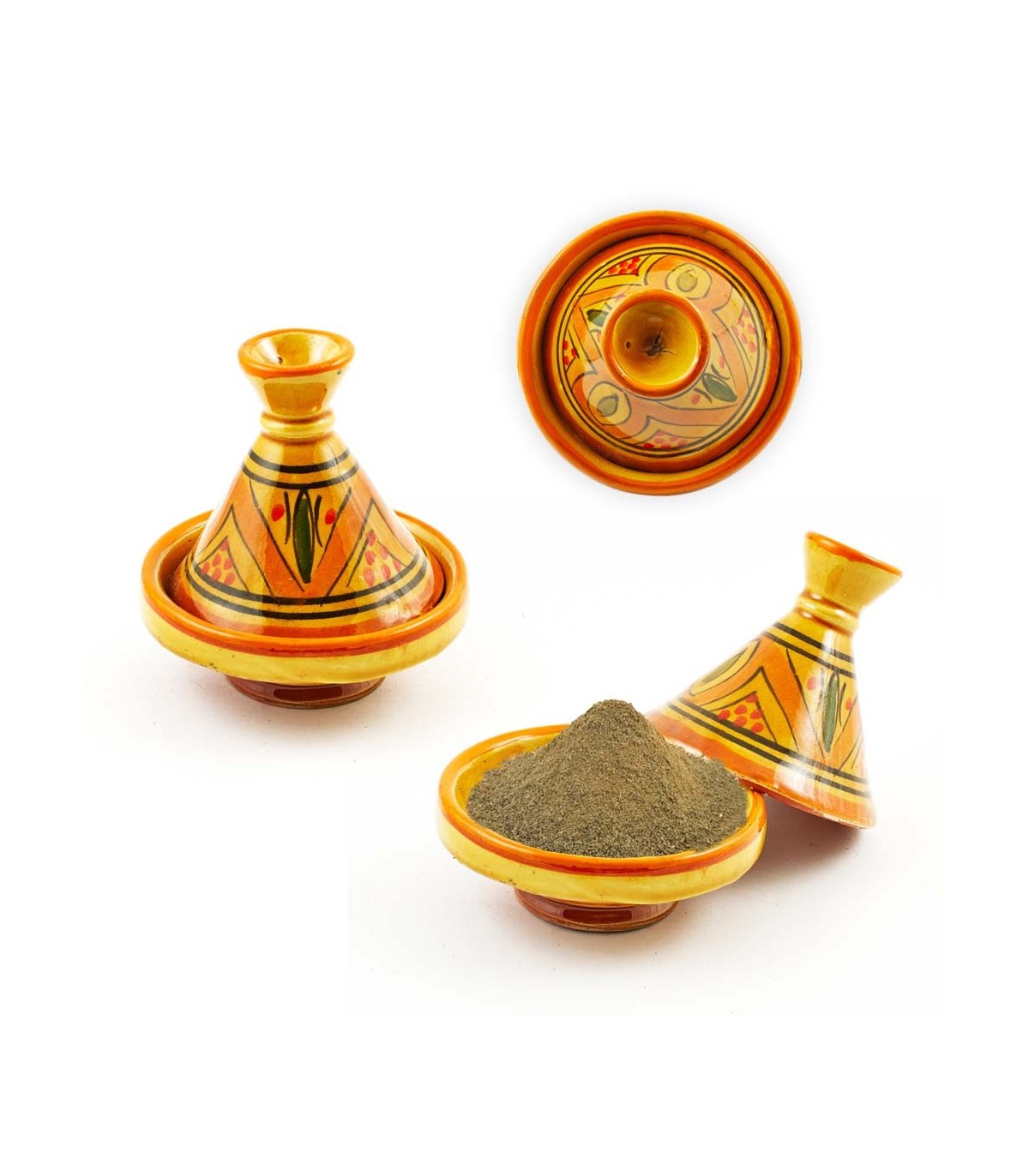 Mini étagère à épices décorée Tajin - ASFI Crafts - Modèle CHAUEN