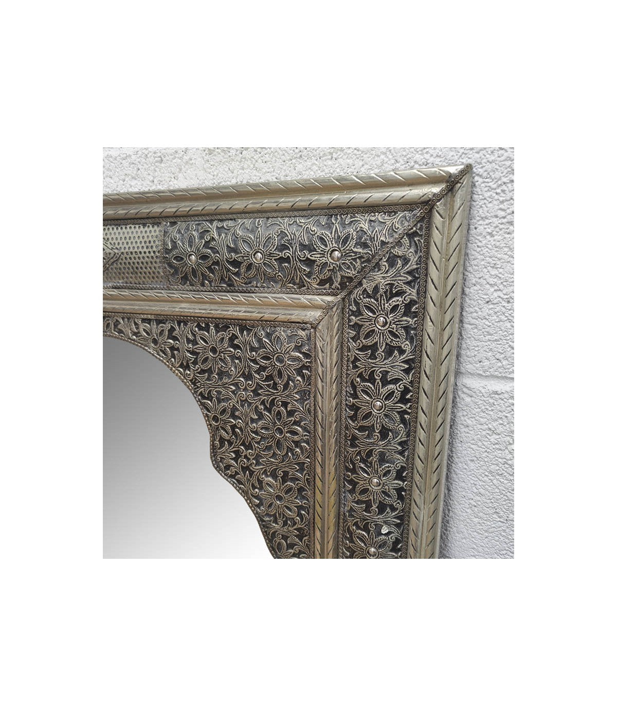 Espejo Metal Decoración Andalusí - Artesanía Marroquí - Modelo Al-Rayan