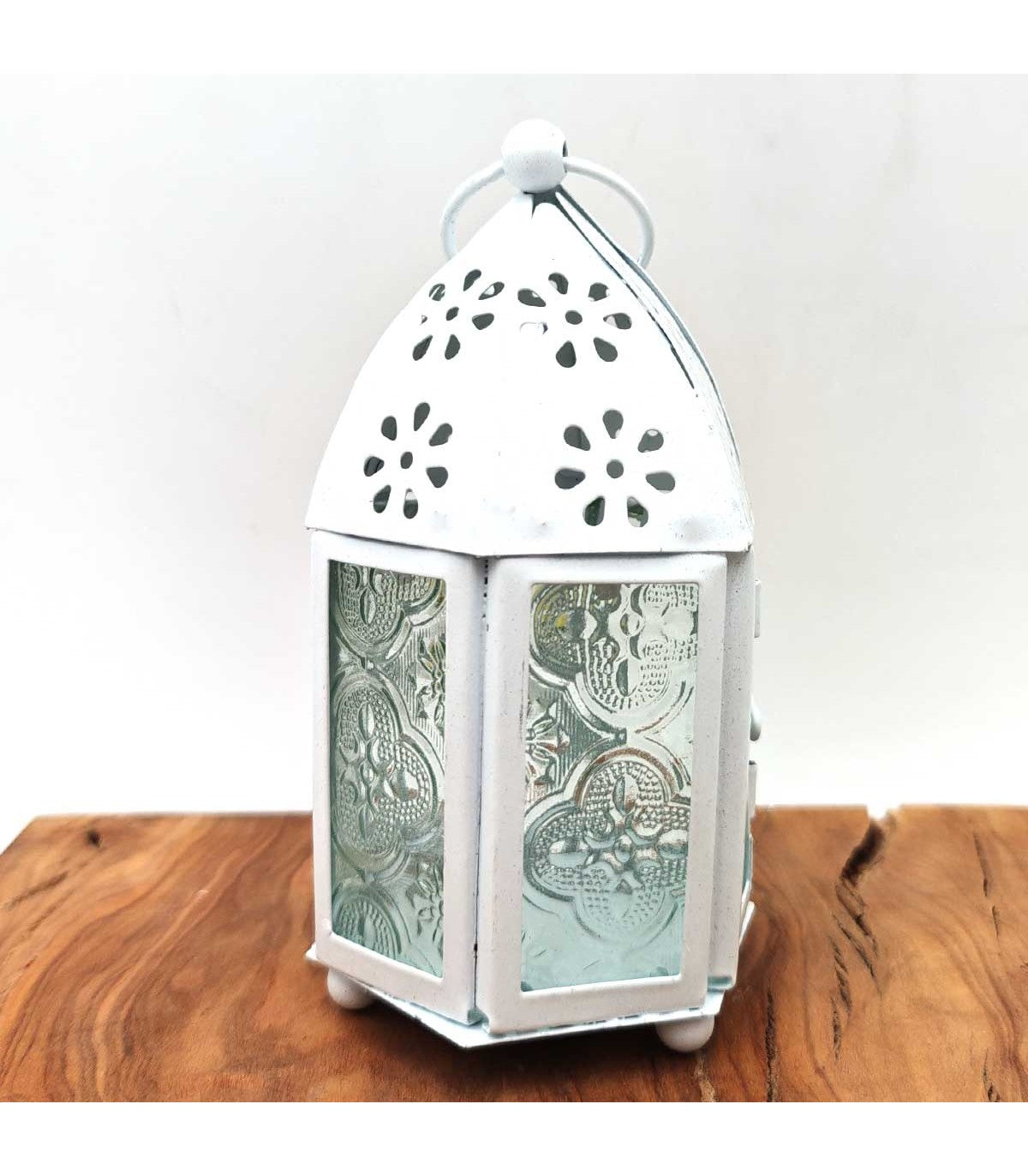 Farolillo Árabe Calado - Blanco - 15 cm x 8 cm - Modelo 941