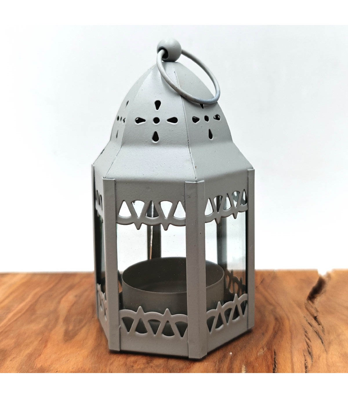 Farolillo Árabe - Dorado - Vela - 3 colores- 12 cm x 7 cm - Modelo Hubu