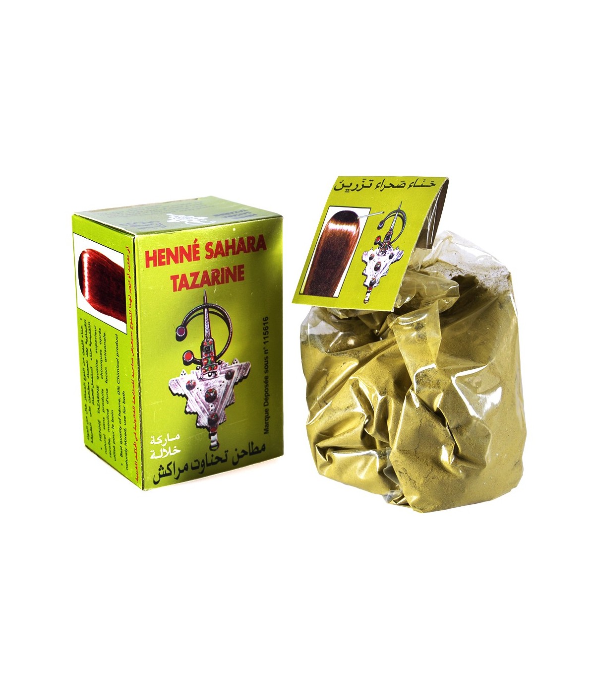 Henna Natural - Sahara Tazarine - Para Cabello - Gran Calidad - Natural - 100 gr