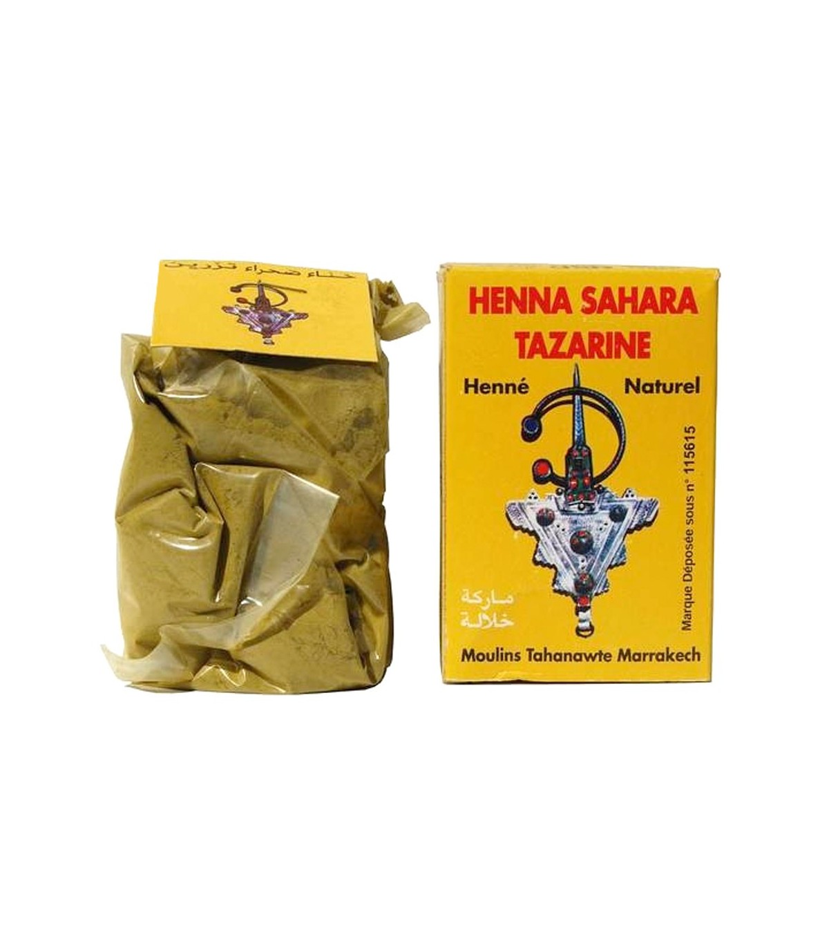 Henna Natural Tatuaje - Sahara Tazarine - Gran Calidad - 100 gr