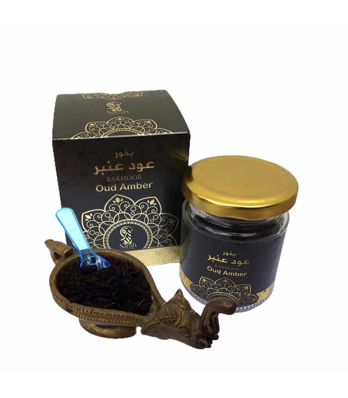 Incienso árabe Bakhoor Oud Ámbar Sarah Creations 45gr