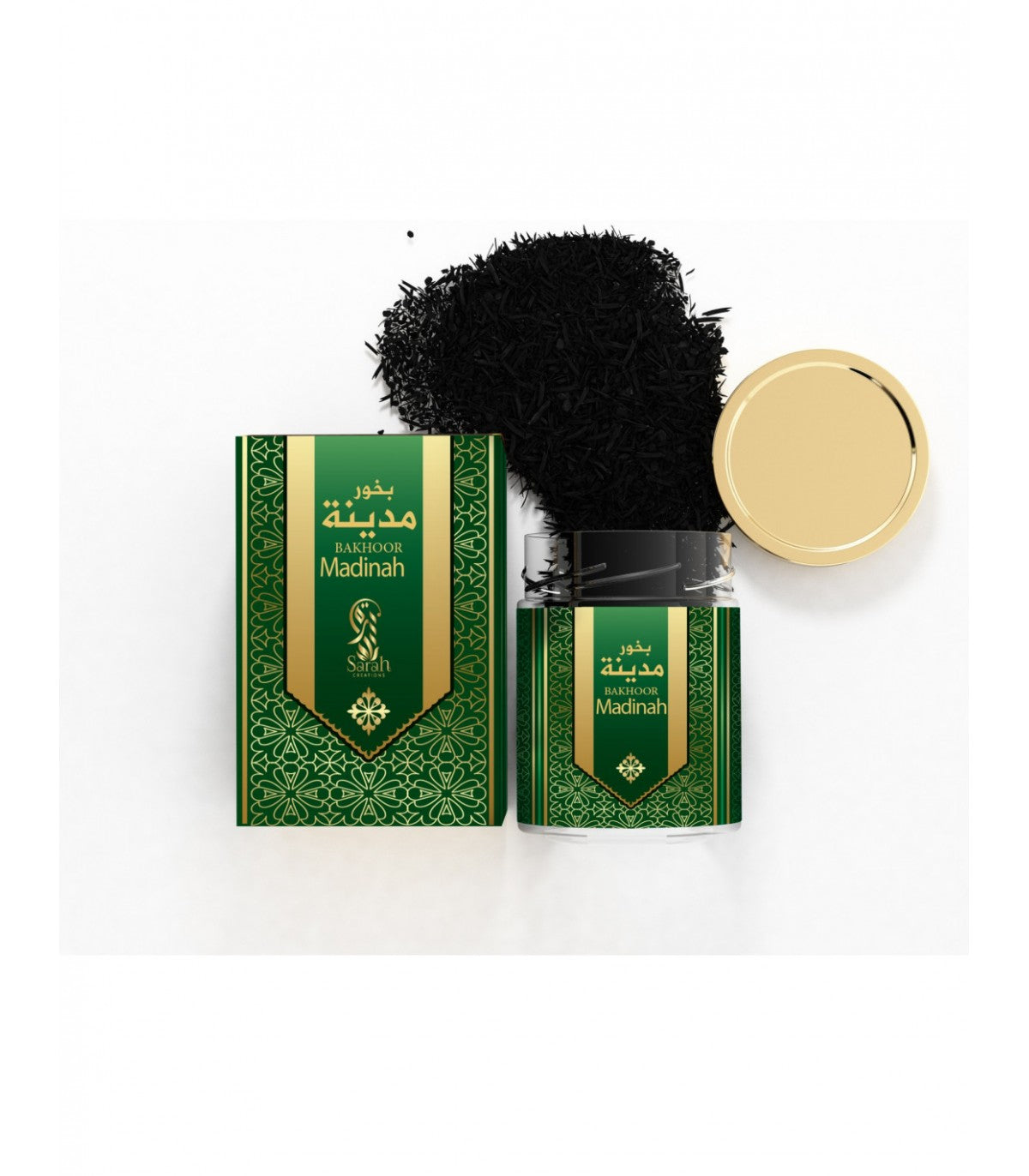 Incienso para quemar árabe Bakhoor Madinah 45gr Sarah Creation