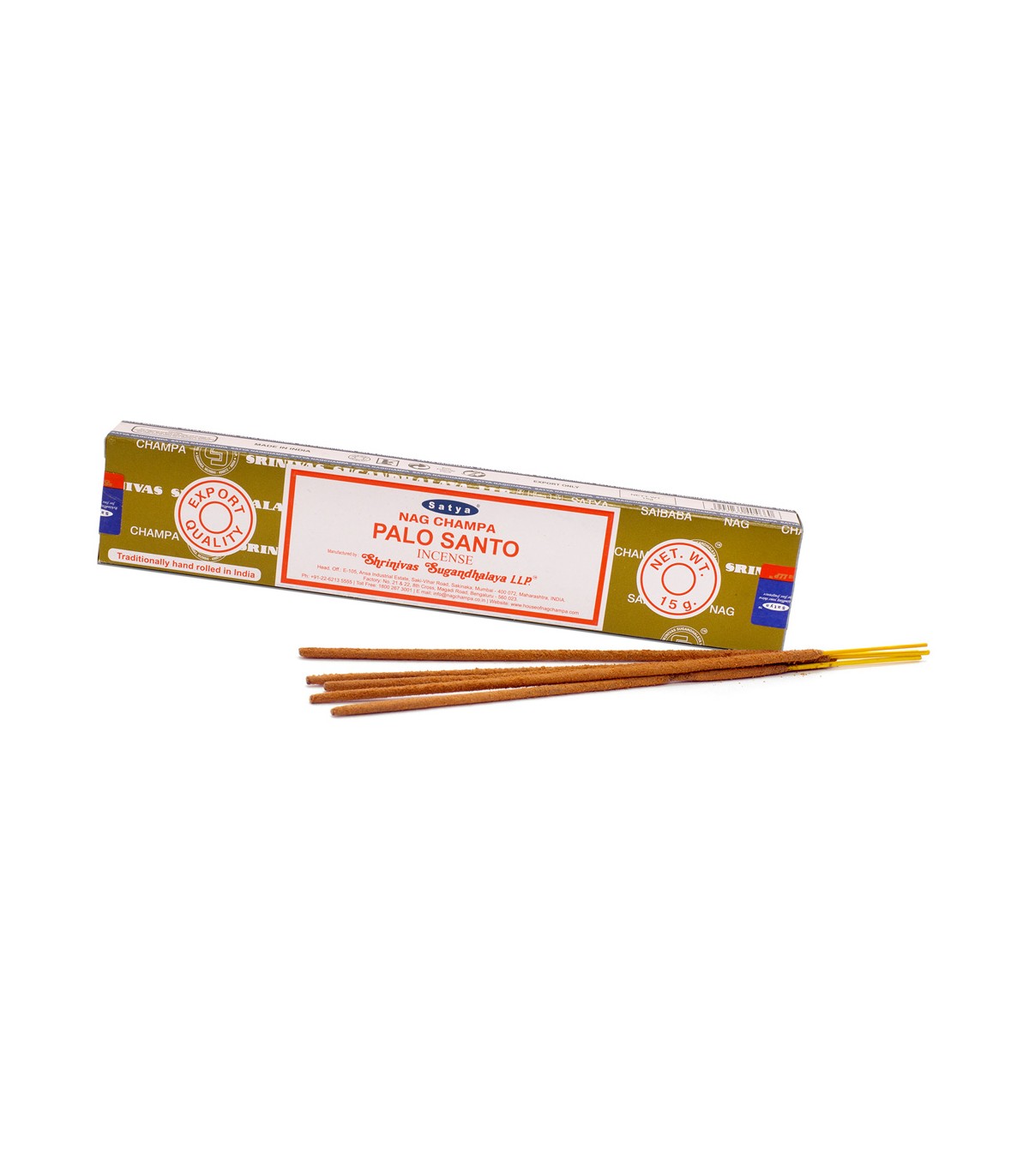Incienso Varillas Natural Palo Santo - Satya - 15 gr