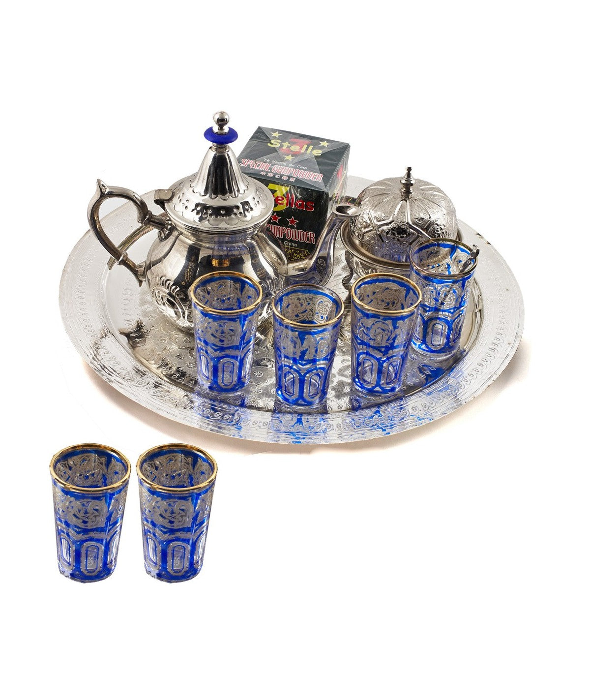 Juego de Té Arabe Familiar - Modelo FEZ