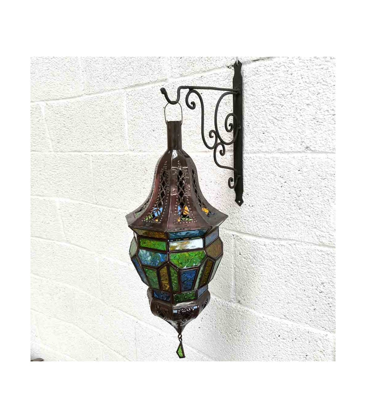 Lámpara Techo Andalusí - Decoración Árabe - Artesanía Marroquí - Modelo Urjuha