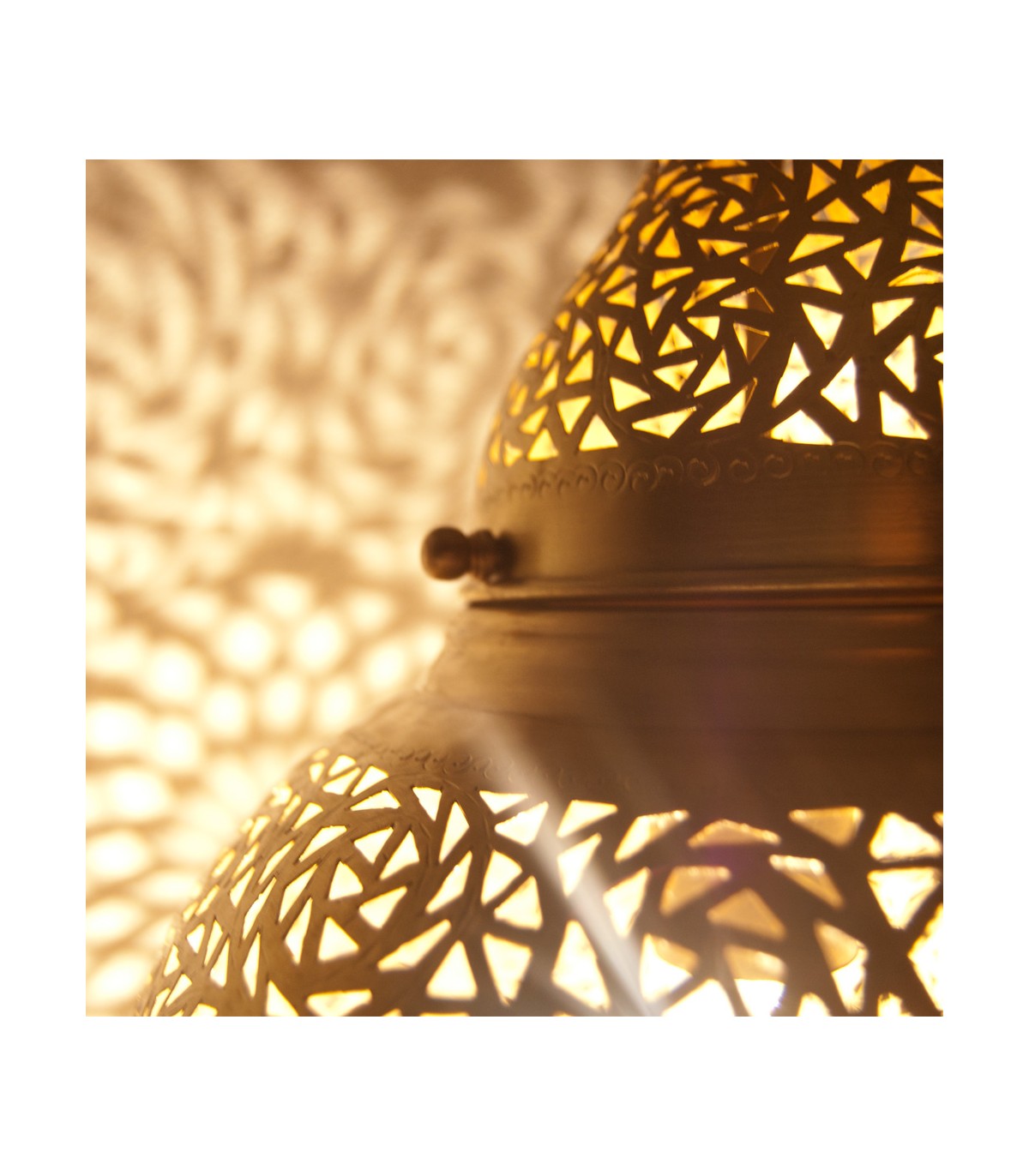 Lámpara Techo Latón Calado DELUXE - Modelo Dubai - 80 cm