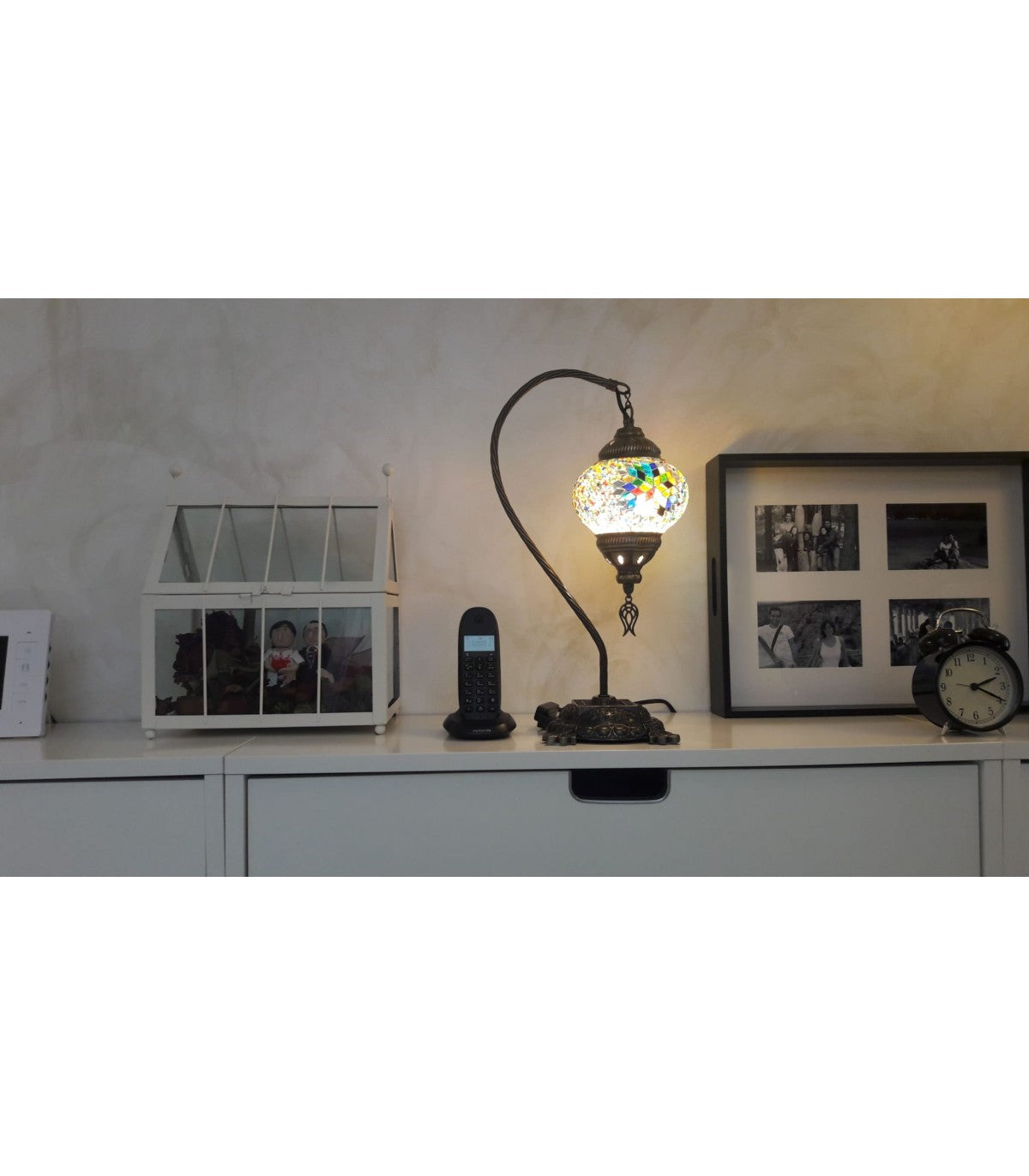 Lámpara Turca - Mesita Colgante - Diseño Cisne - Bola Nº2