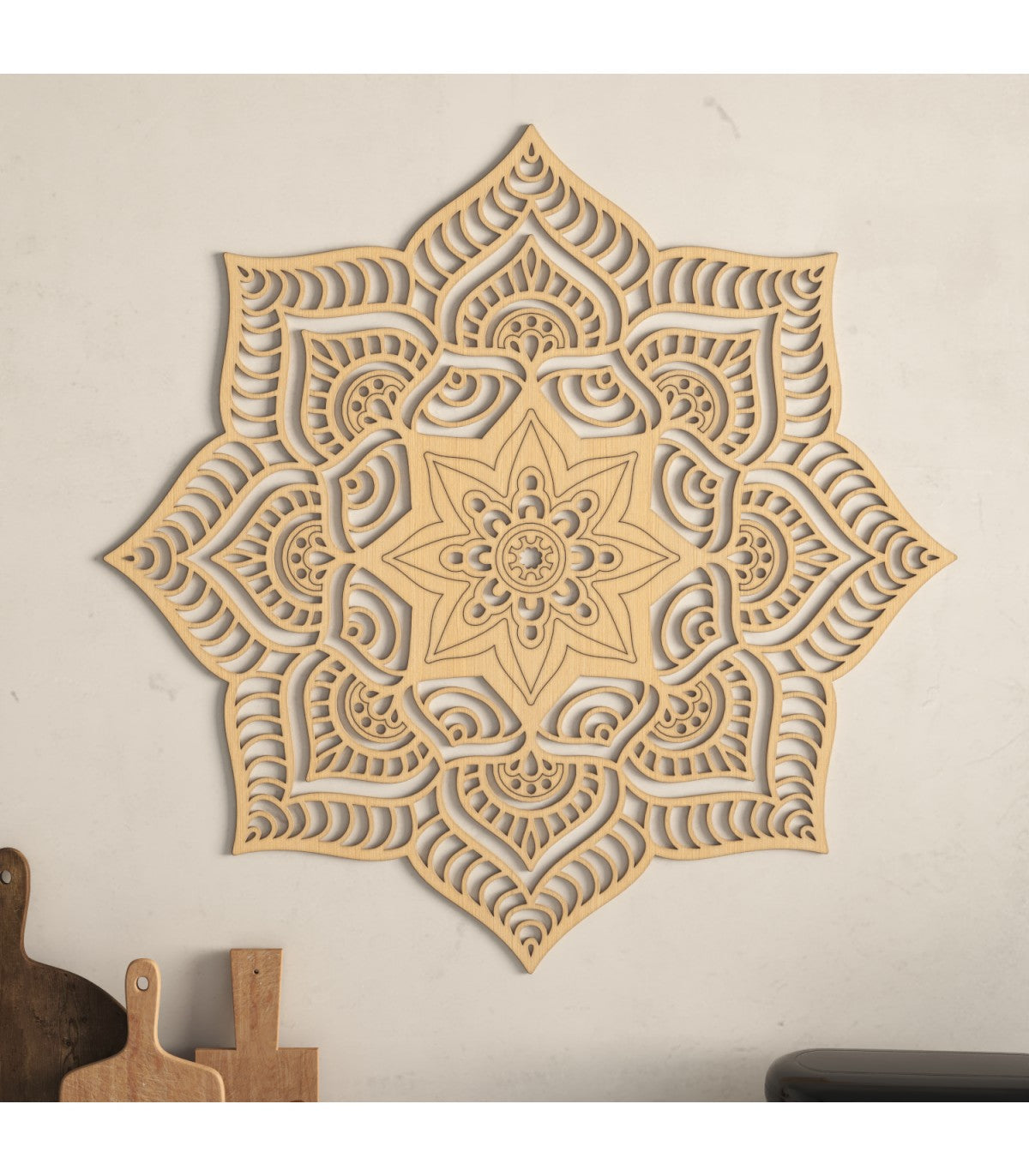 Celosía Mandala de Madera - Decoración de hogar - Varios tamaños