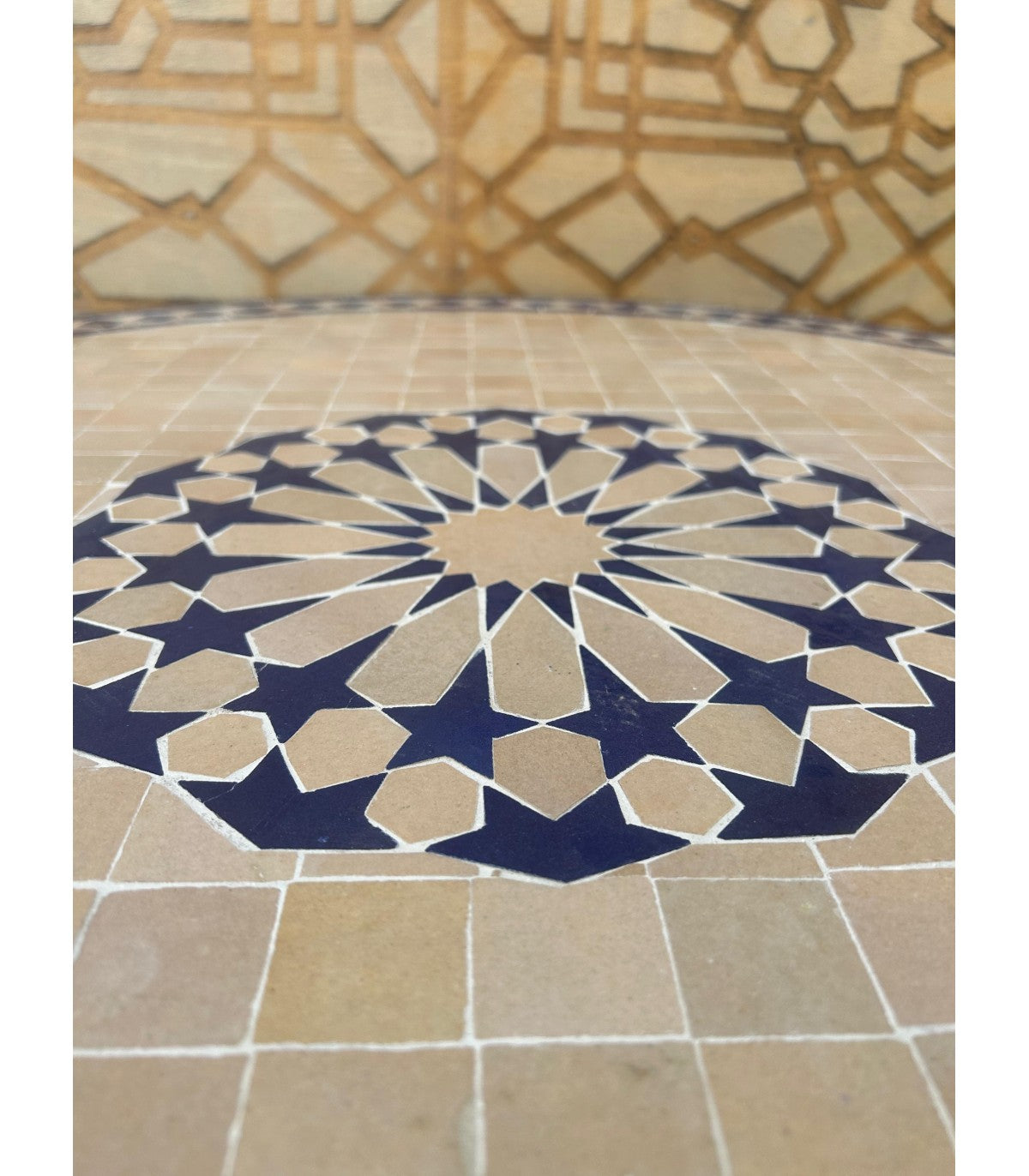 Mesa Mosaico 100 cm - Estrella Alhambra Granada - Modelo Generalife 1