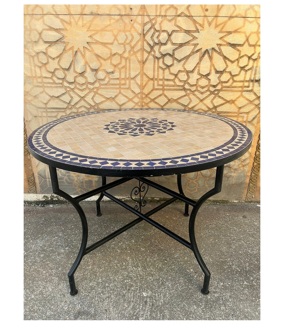 Mesa Mosaico 100 cm - Granado Estrella Alhambra - Modelo Generalife 2