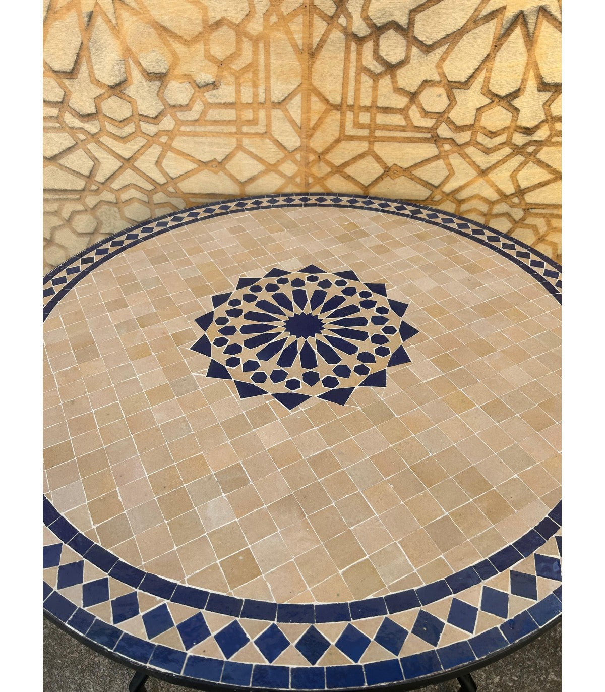 Mesa Mosaico 100 cm - Granado Estrella Alhambra - Modelo Generalife 2