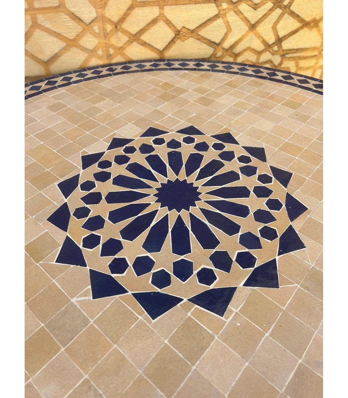 Mesa Mosaico 100 cm - Granado Estrella Alhambra - Modelo Generalife 2