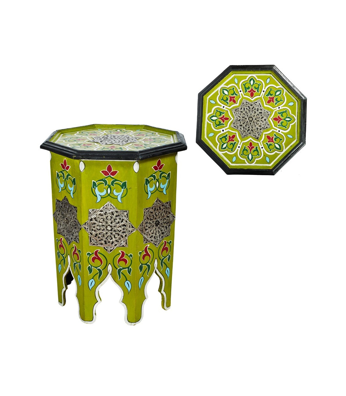 Mesita de Noche Octogonal- Elegancia Andalusí - Varios Colores - Hawaya