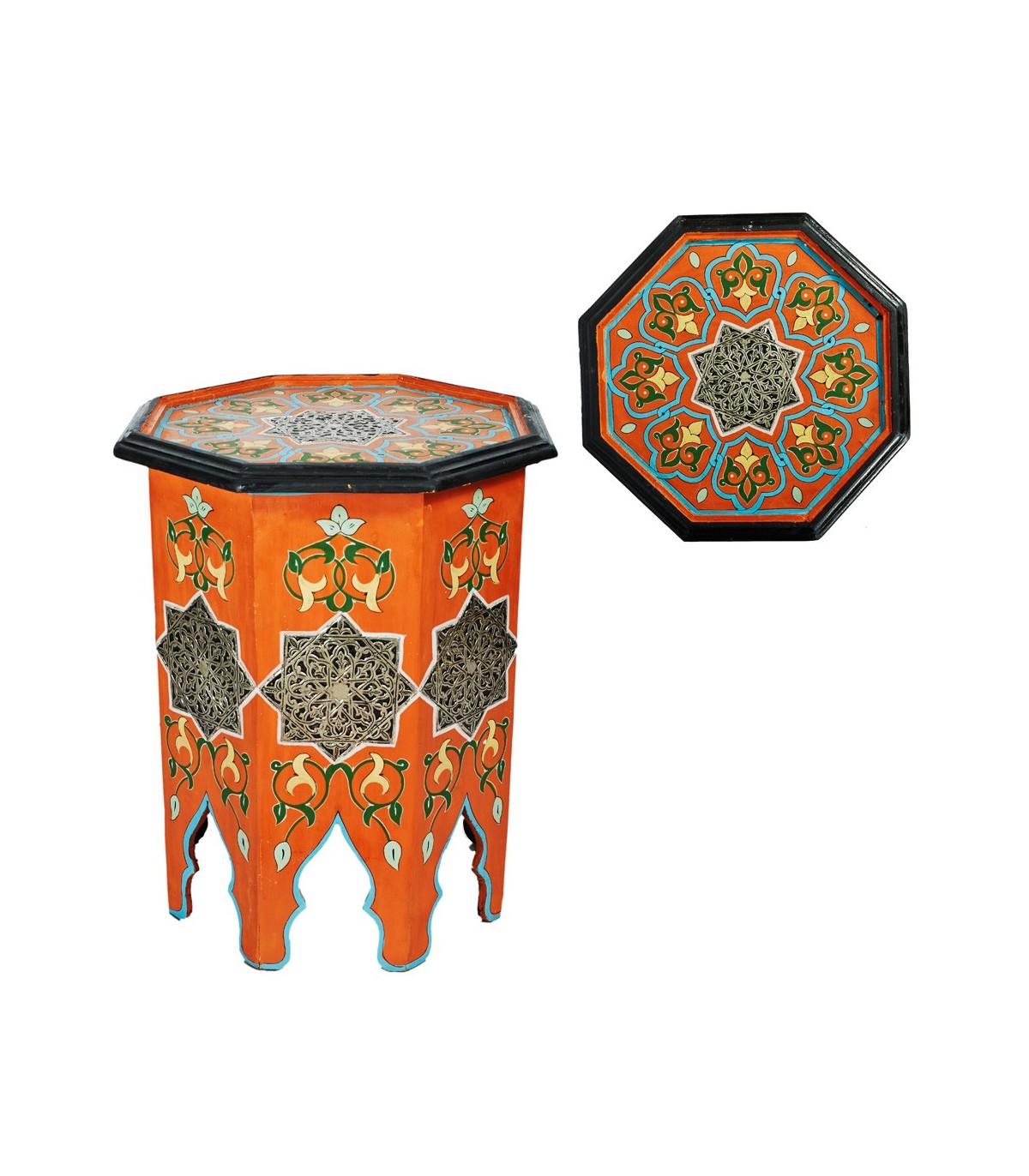 Mesita de Noche Octogonal- Elegancia Andalusí - Varios Colores - Hawaya