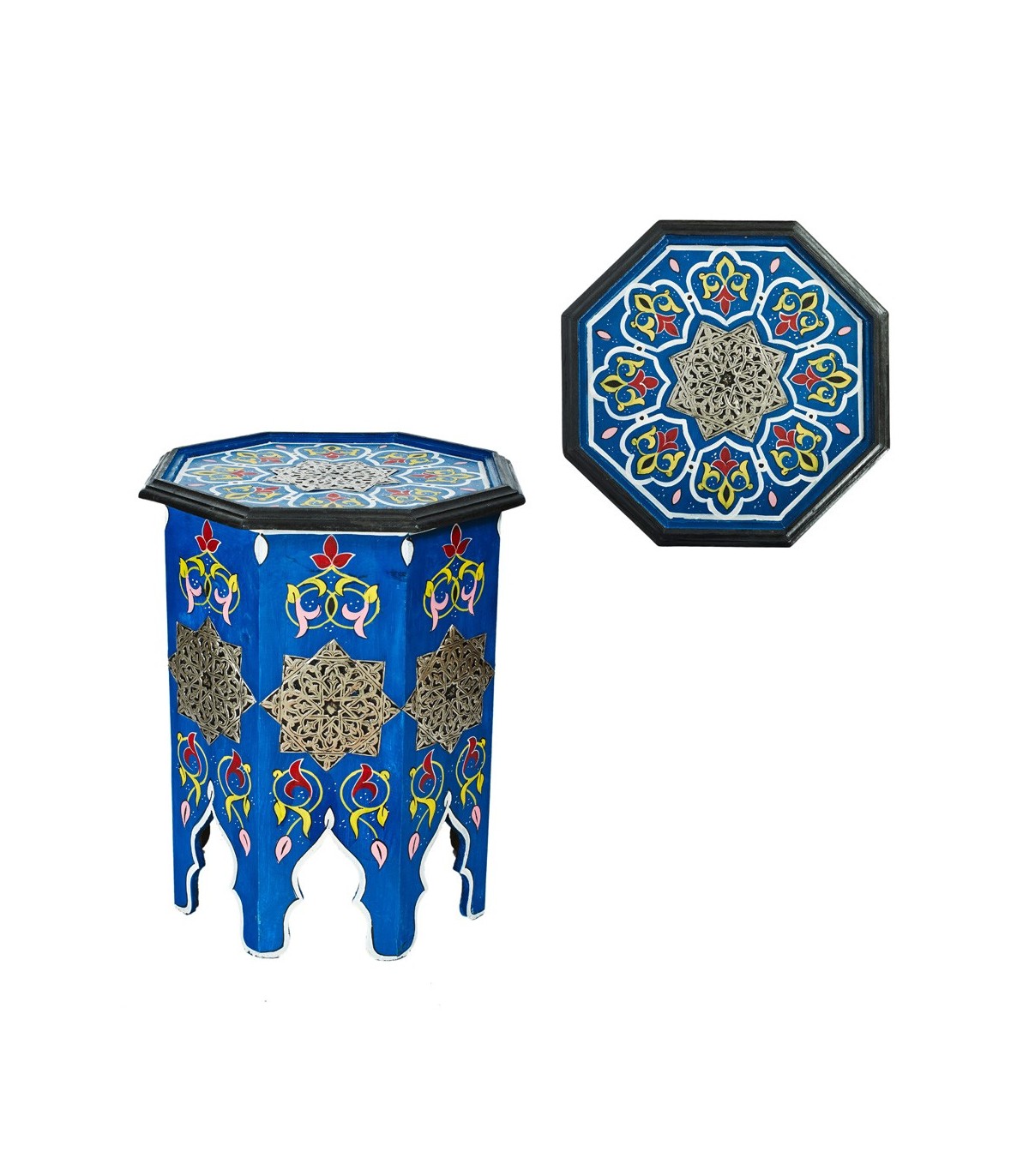Mesita de Noche Octogonal- Elegancia Andalusí - Varios Colores - Hawaya