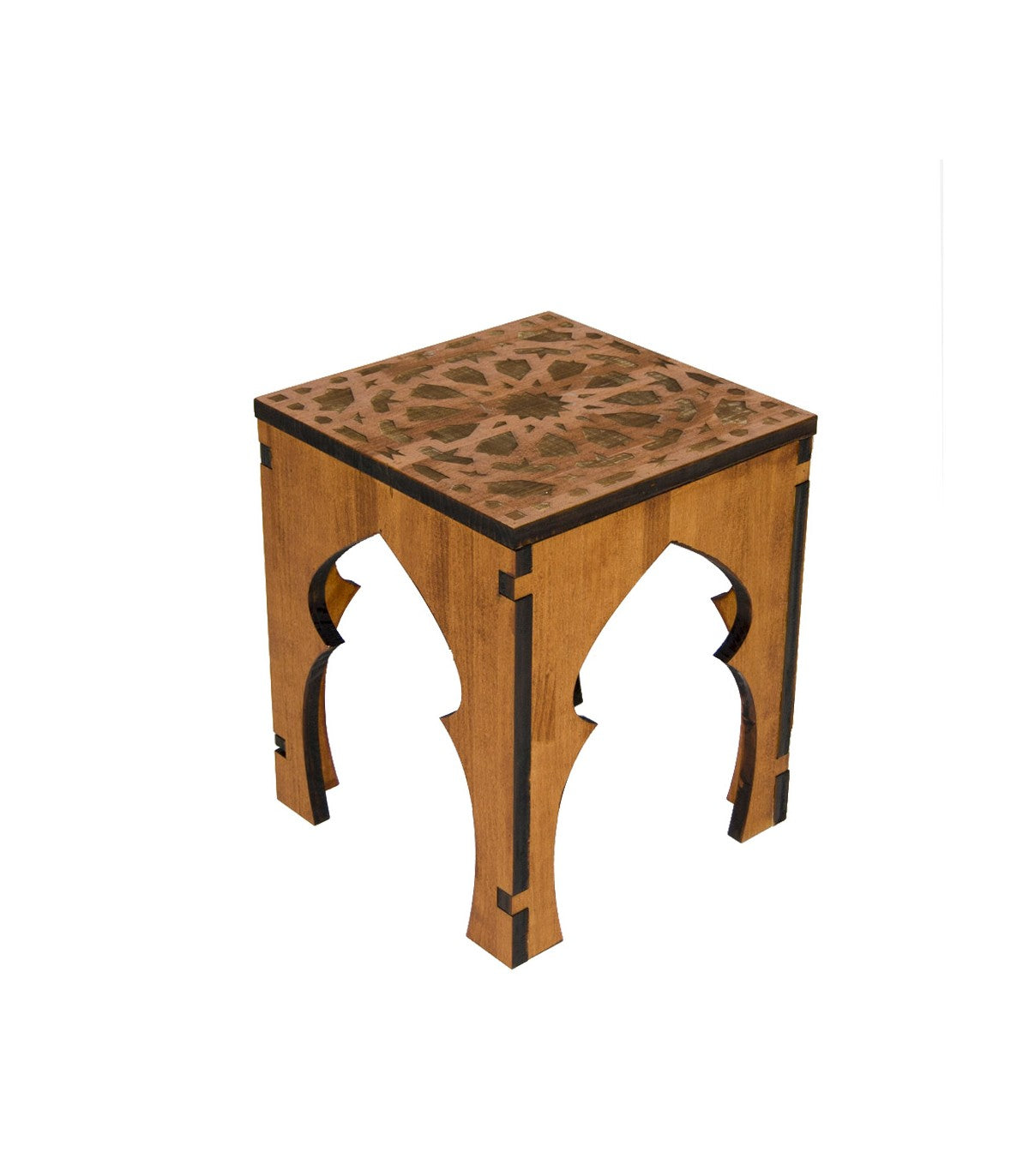 Mesita o Taburete Teteria - 100% Madera - Diseño Alhambra - Deluxe