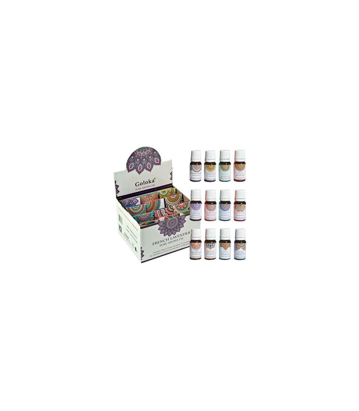 Pack 12 x Aceites Esenciales - Quemador - Variadas - Goloka 120 ml
