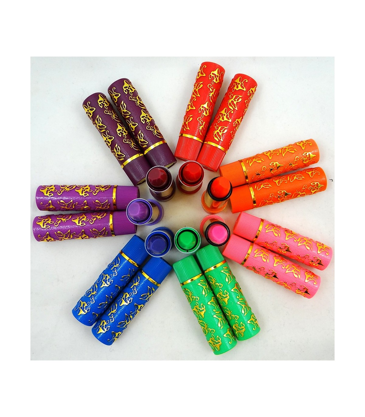 Pack Regalo - 12 Pintalabios Mágicos - 6 Colores Diferentes