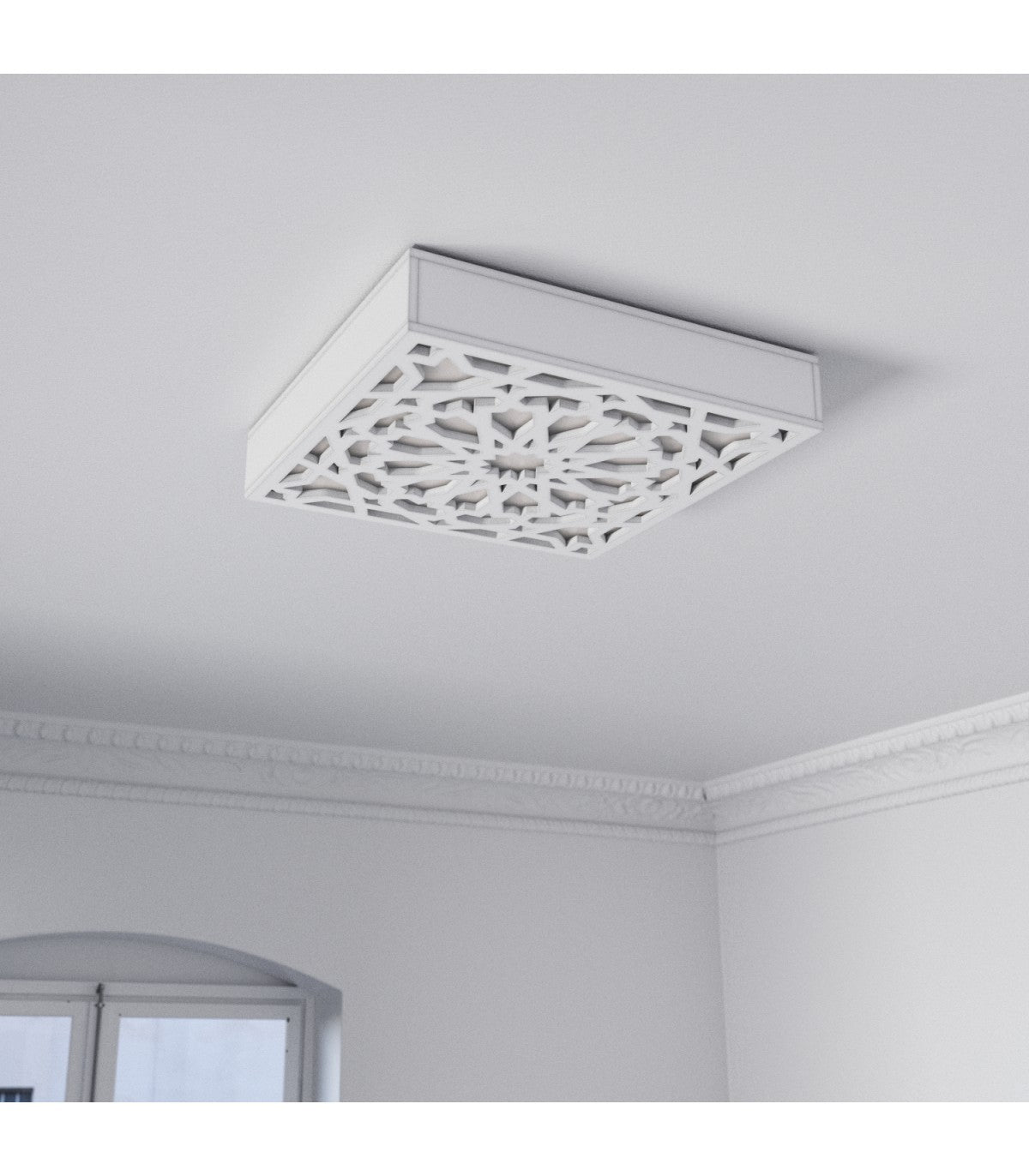 Plafón o Aplique Madera elegante - Modelo Alhambra