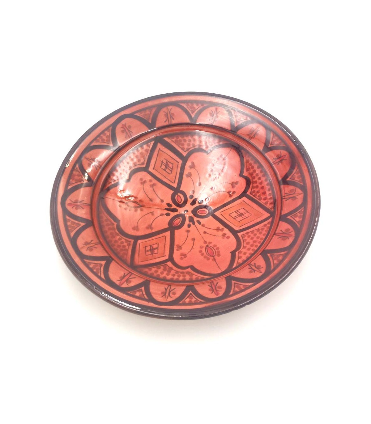 Plato Decorativo o de Mesa Azul - Cerámica Andalusí Asfi - Artesanía Marroquí - Modelo Lainun