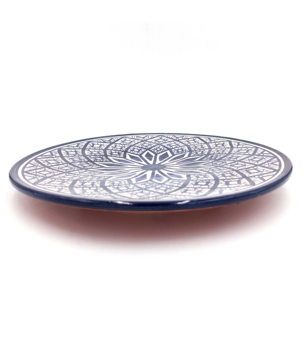 Plato Trinchero Pizzero Artesanal de Asfi Pintado a Mano Al Andalus 34 CM