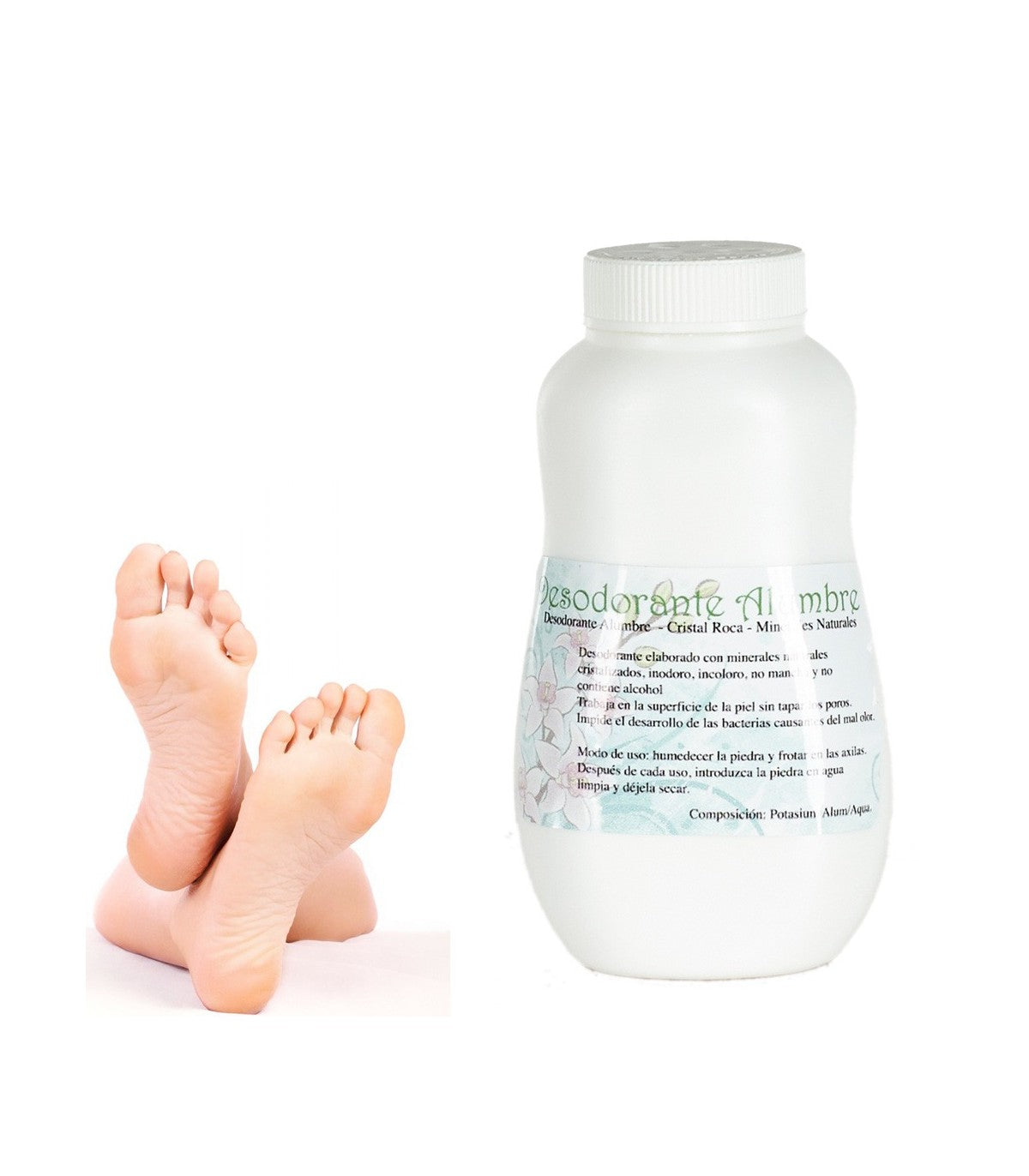 Polvo de Alumbre - Corporal o Pies - Producto Natural - 100 gr