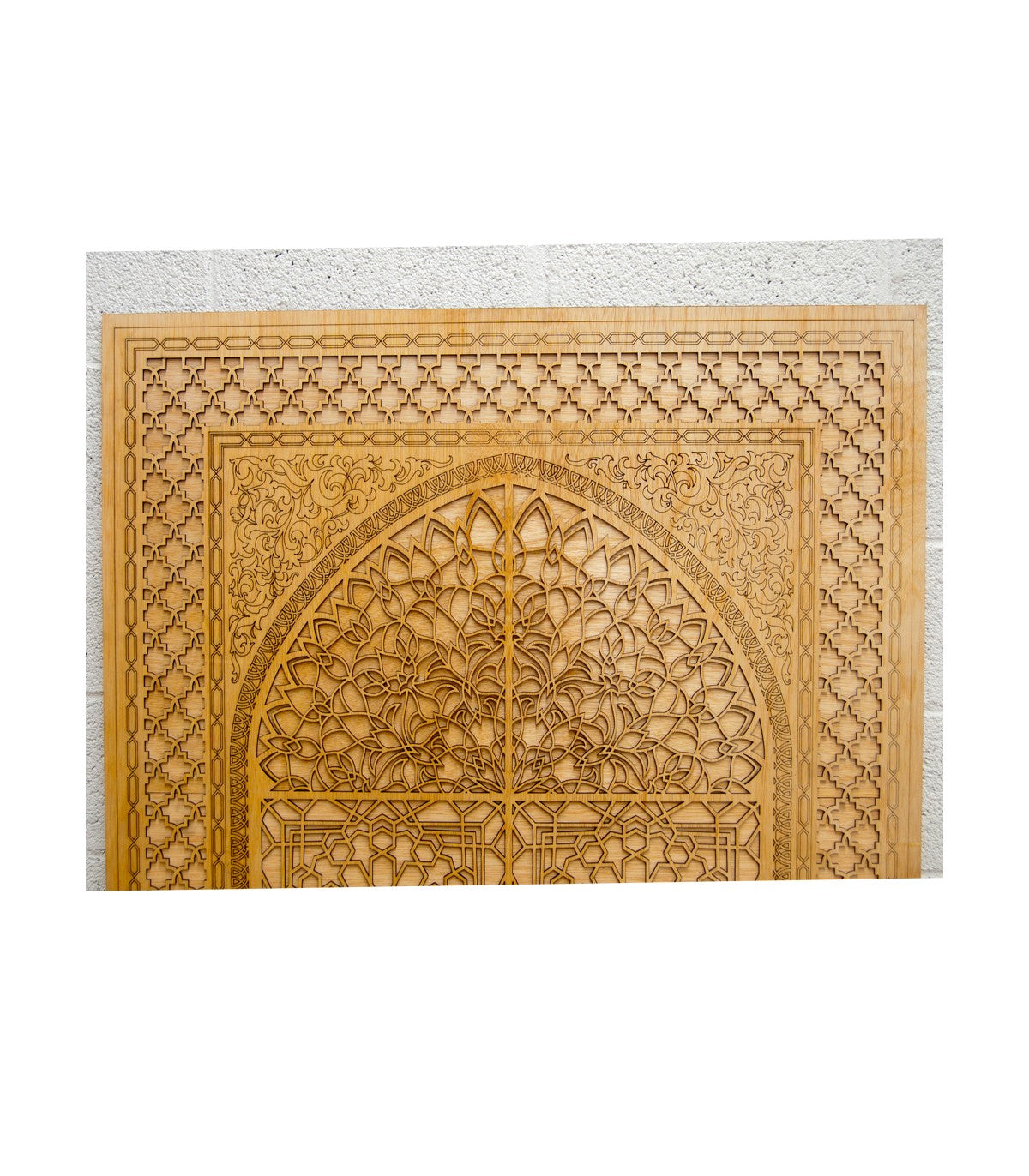 Puerta Sultán - Celosía Madera Decorativa - 100 x 88 cm