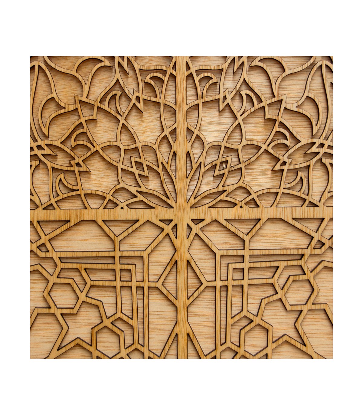 Puerta Sultán - Celosía Madera Decorativa - 100 x 88 cm