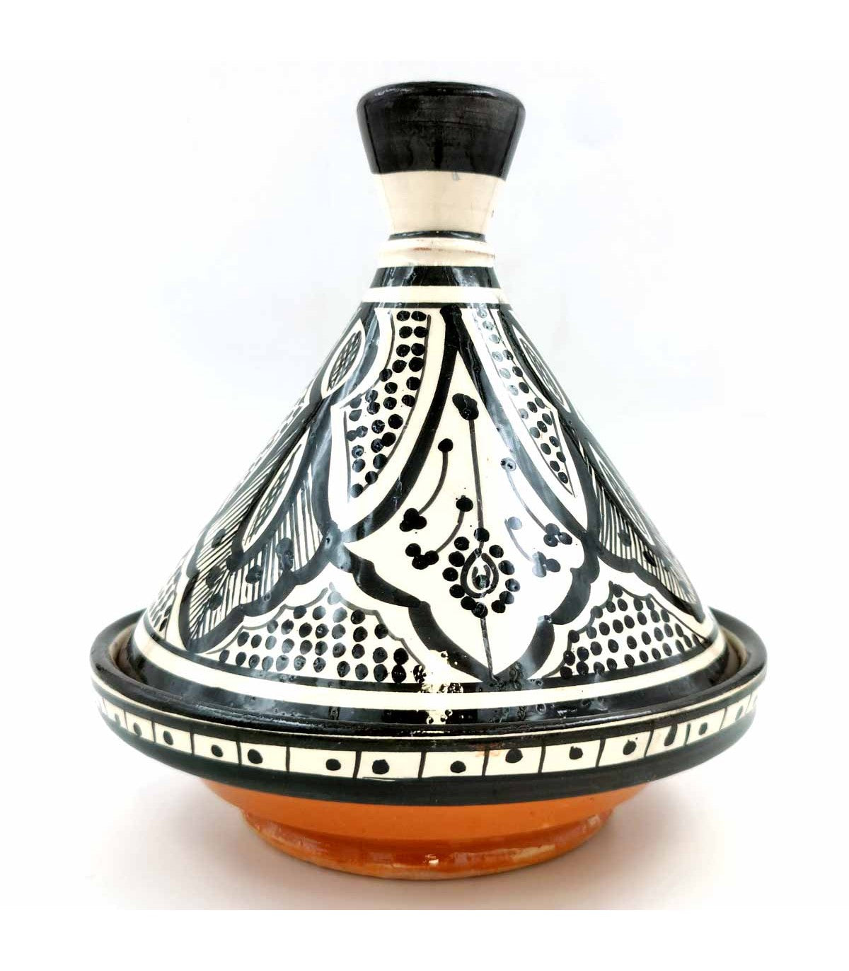 Tajin Marroquí de Cerámica Pintada - Artesanía Asfi Modelo Tetuan Kabir 1