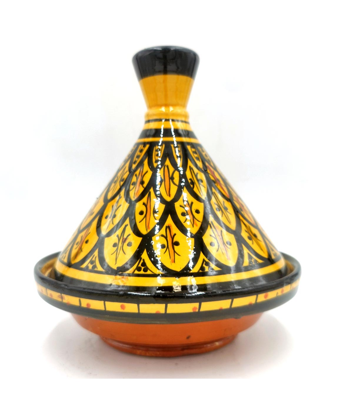 Tajin Marroquí de Cerámica Pintada - Artesanía Asfi Modelo Tetuan Kabir 5