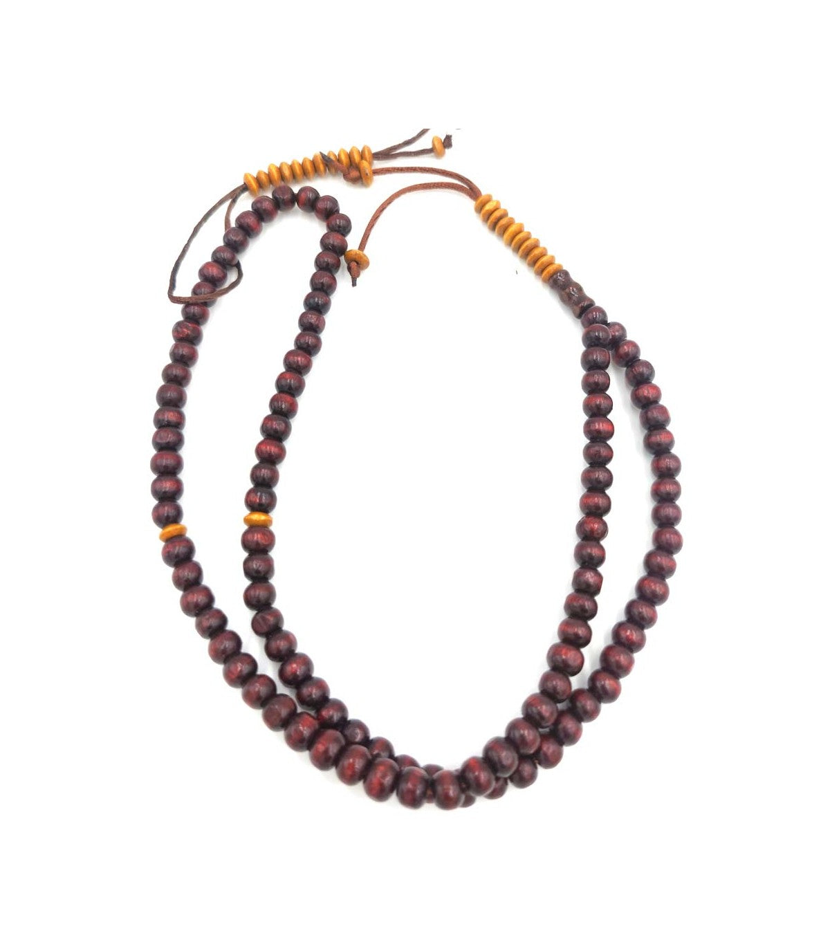 Tasbih Masbaha Rosario Islámico Artesanía Egipcia Madera Teka 99 Cuentas