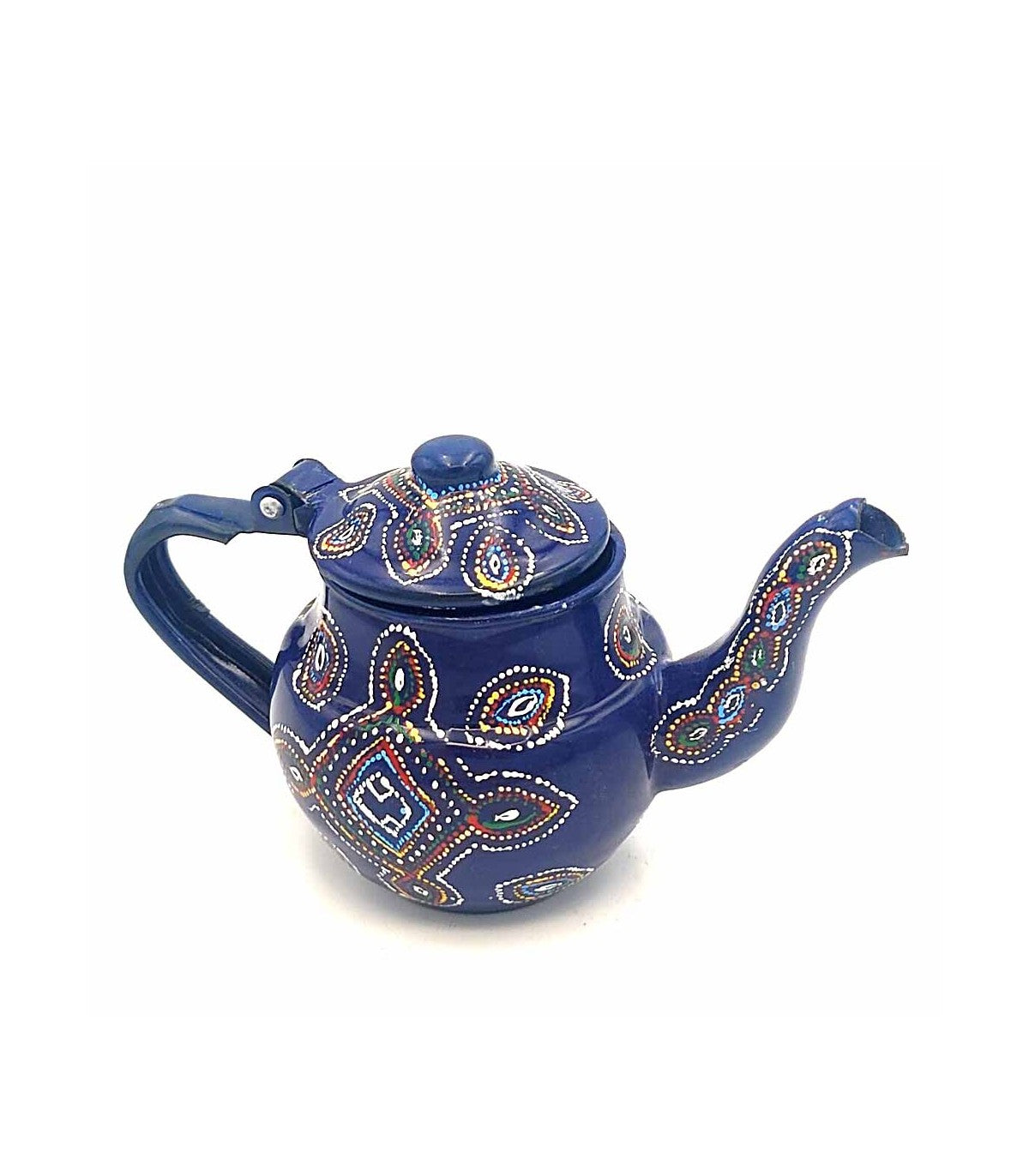 Tetera Mauritana Pintada a Mano - Artesanía Tuareg - Modelo SAHARA