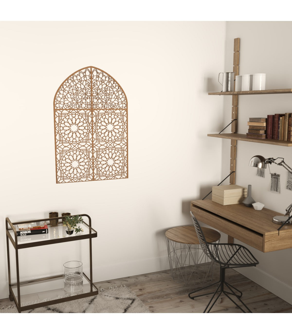 Ventana Celosía Arabe - Modelo Bab Alhamra - 100 x 60 cm