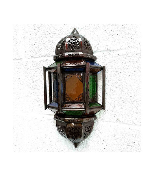 Aplique Calado Cristal - Decoración Marroquí - Multicolor - Modelo KHANAT