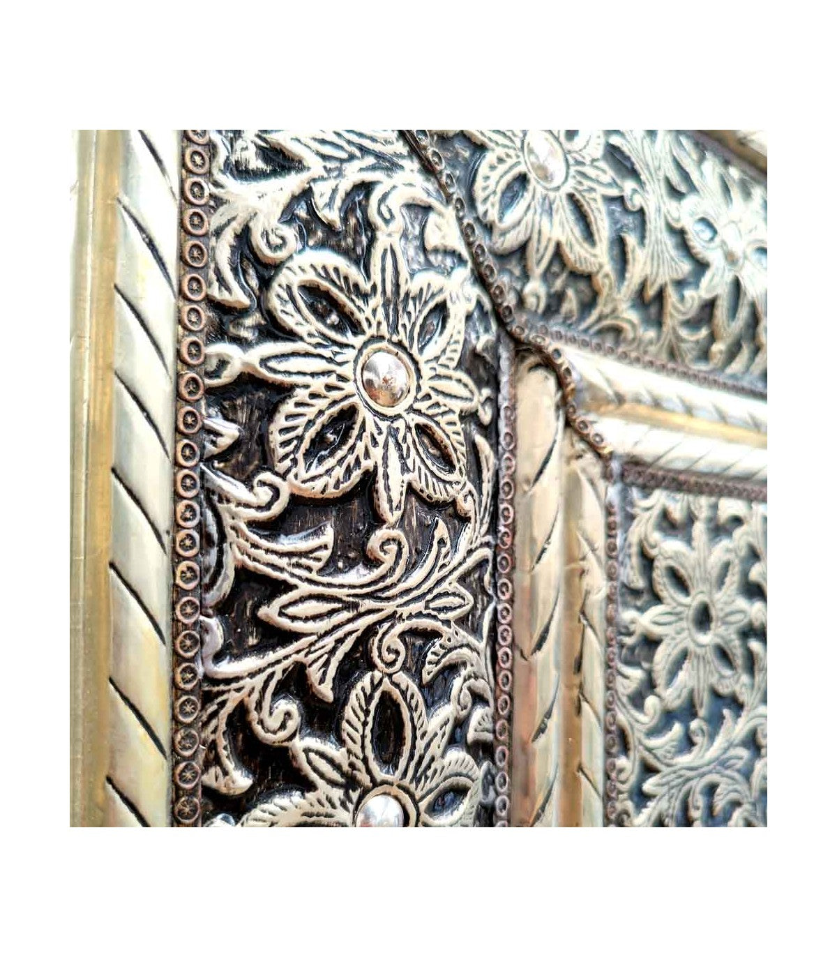 Espejo Metal Decoración Andalusí - Artesanía Marroquí - Modelo ARRAYEIN
