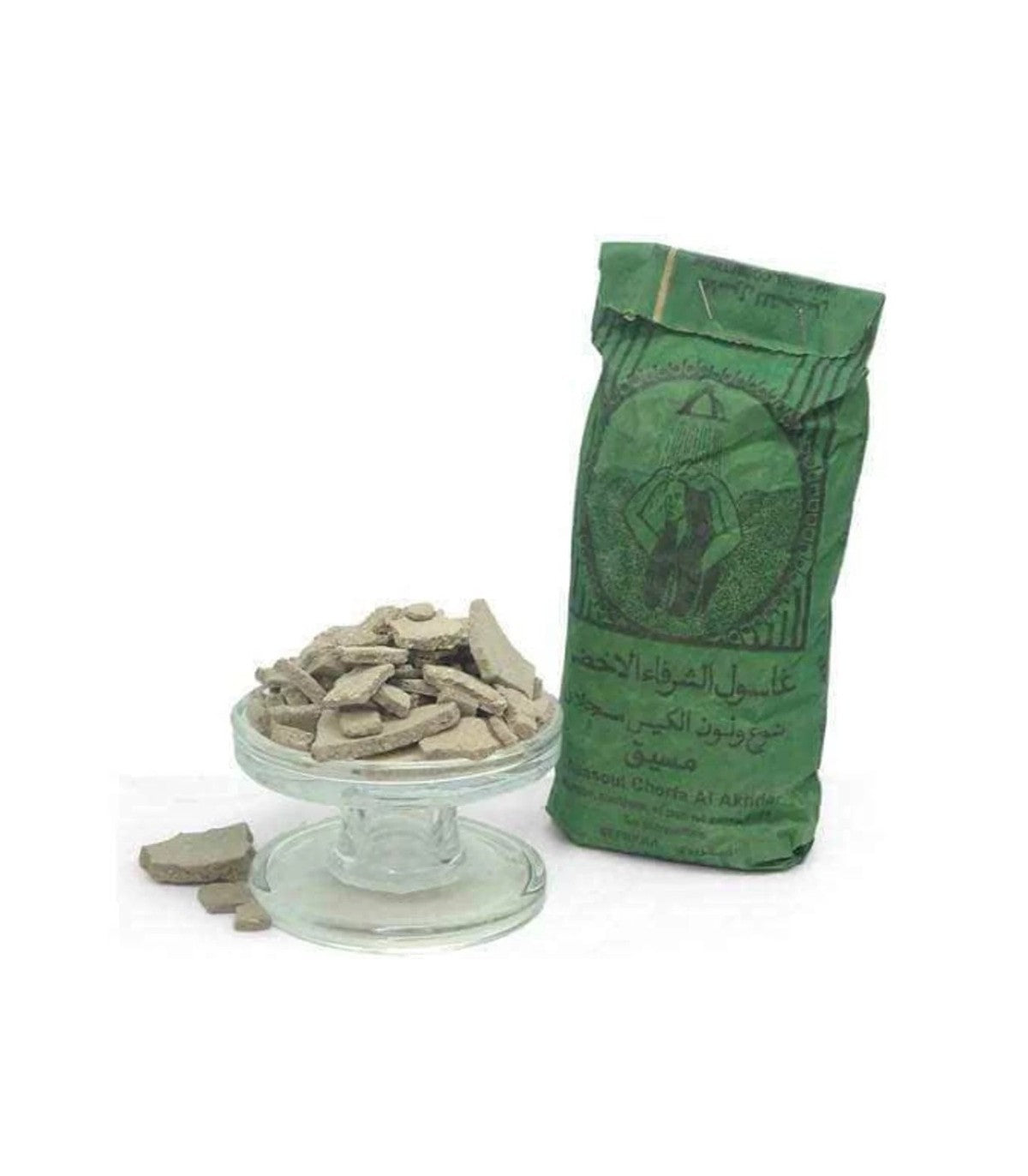 Gasul - Ghassoul Chorfa Al Akhadar - Jabón Natural - Cuerpo y Cabello - Arcilla - Piedra Mora - Ghassoul 500 gr