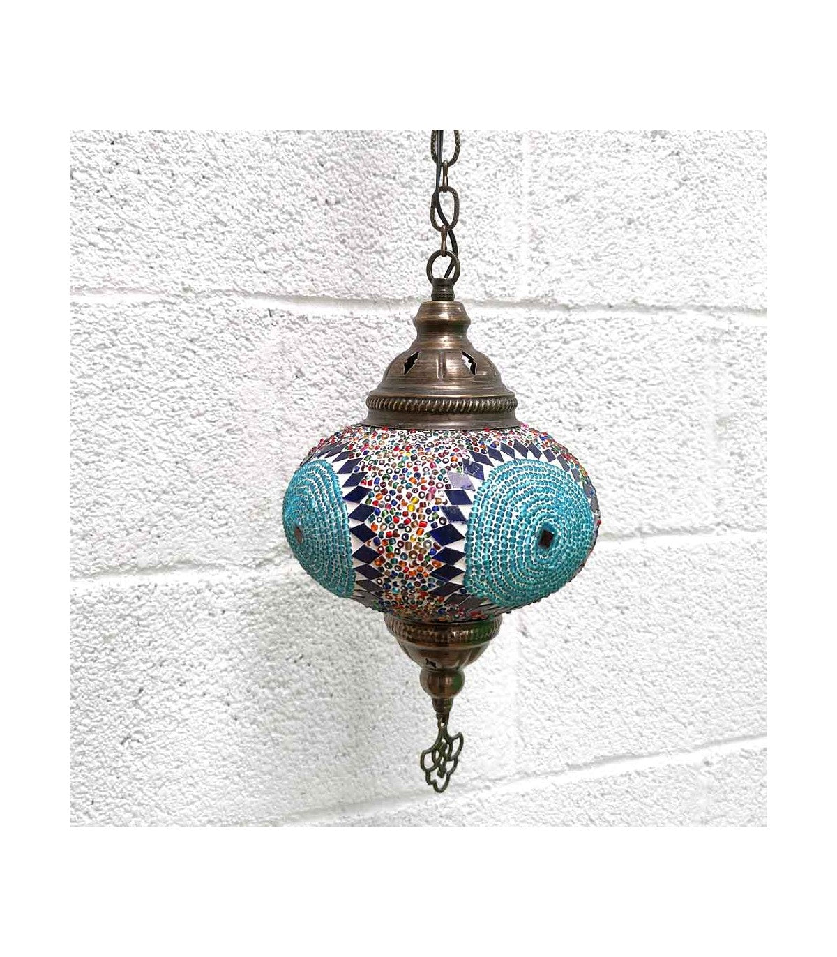 Lámpara Interior Turca Cristal Metal Techo Mosaico Colgante Decoración Otomana Modelo Daire